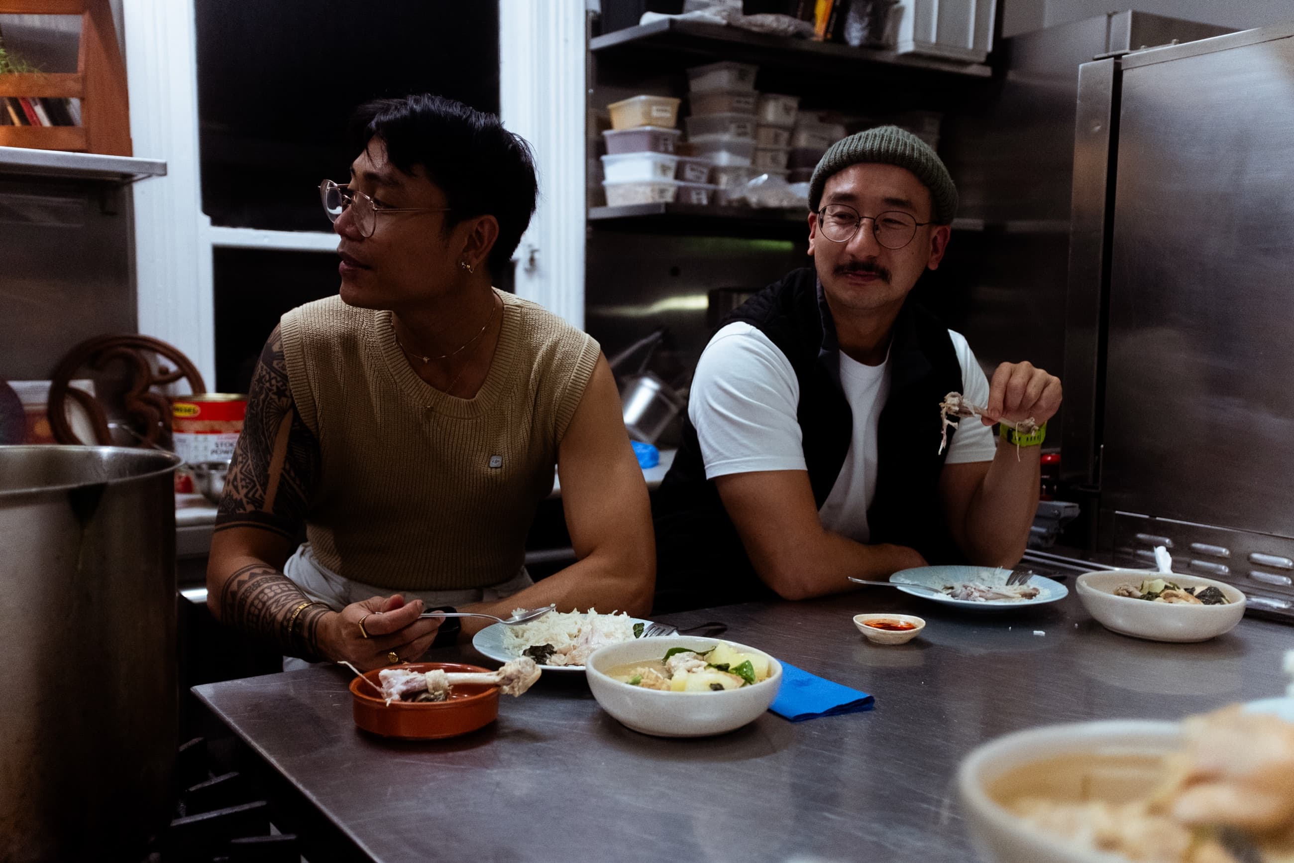 Tinola - at the table